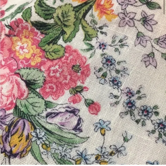 Vintage floral midi a line skirt - Picture 11 of 16